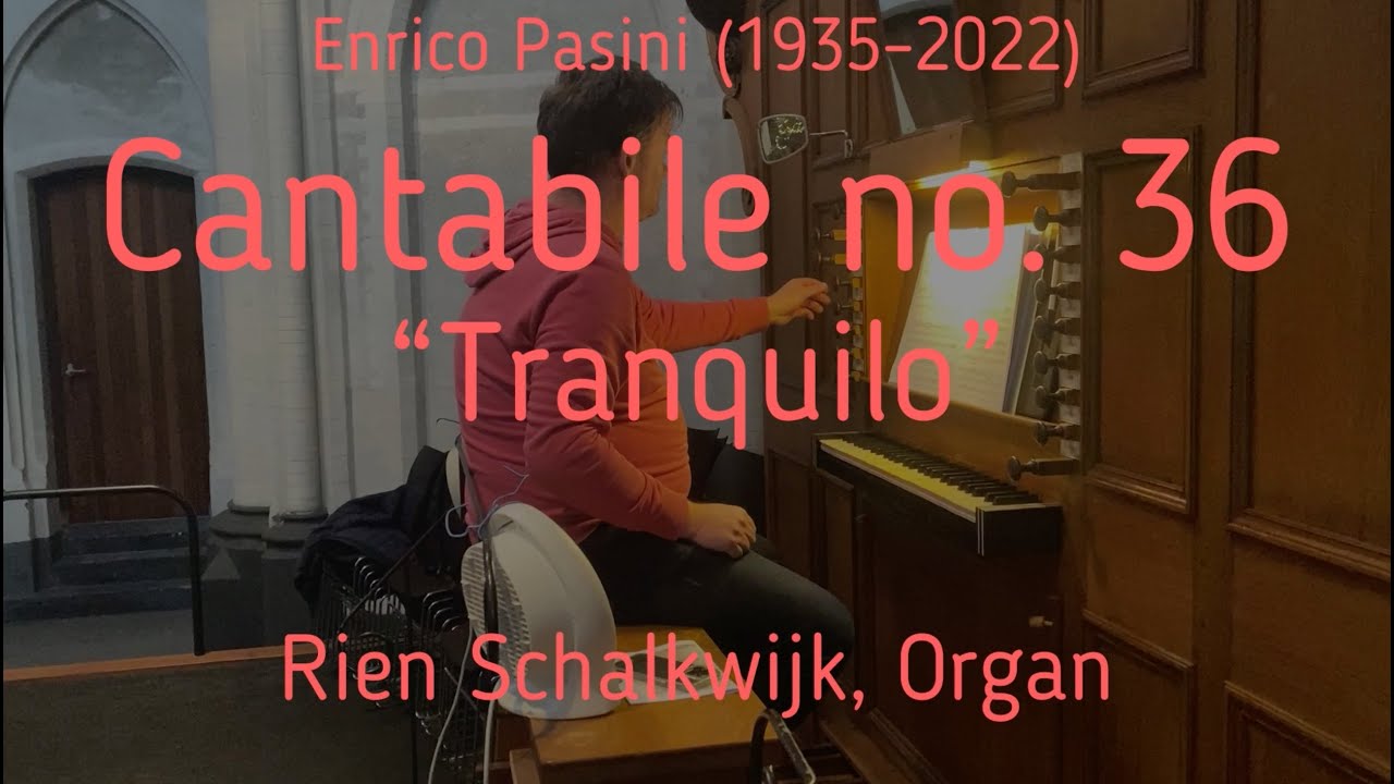 Cantabile no. 36 “Tranquilo” Enrico Pasini (1935–2022)