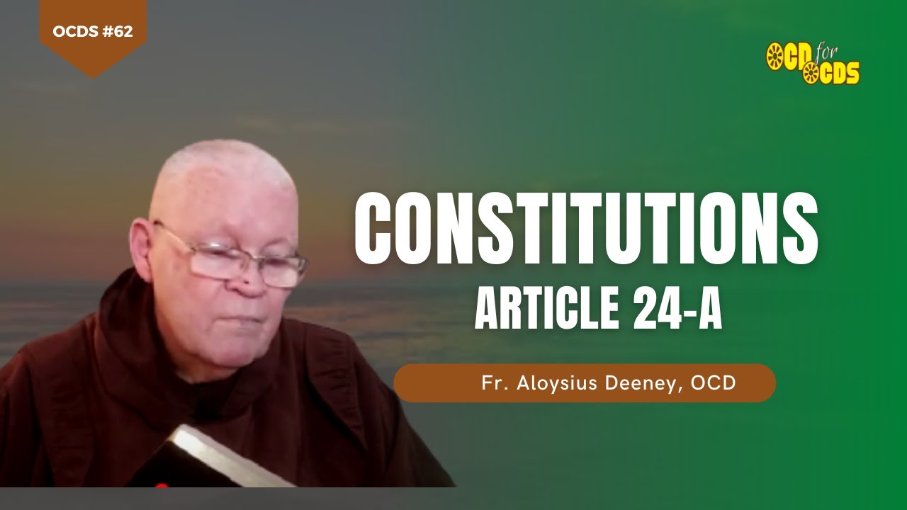OCDS #62 - Constitutions Article #24a, Part 2