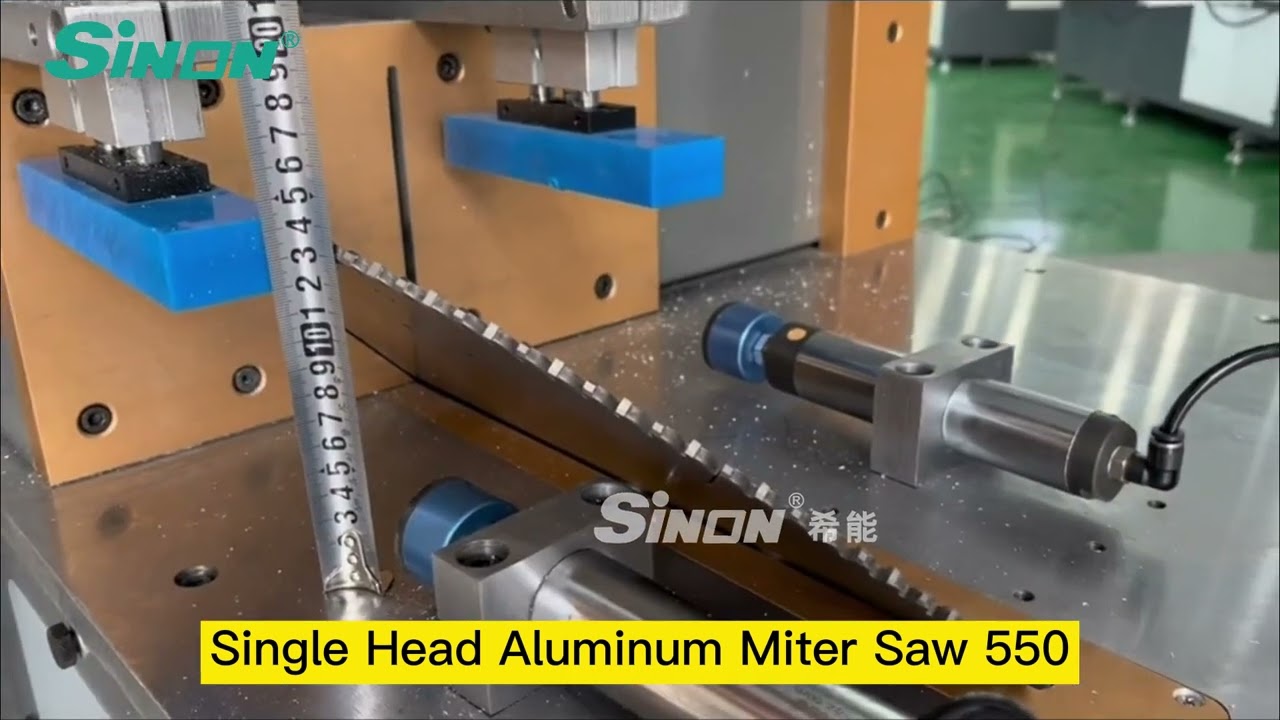 Single Head Aluminum Profile Miter Saw 550 cutter with 45 & 90 degrees automatic China manufacturer