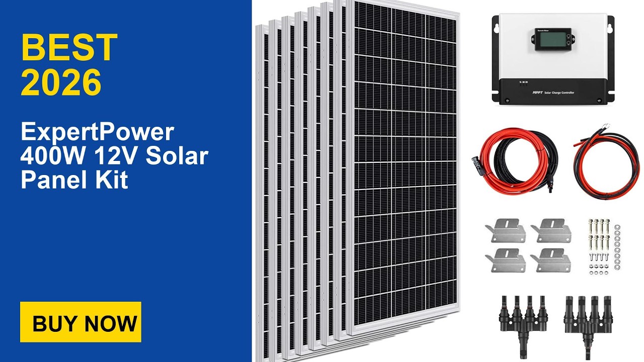 ExpertPower 400W 12V Solar Panel Kit