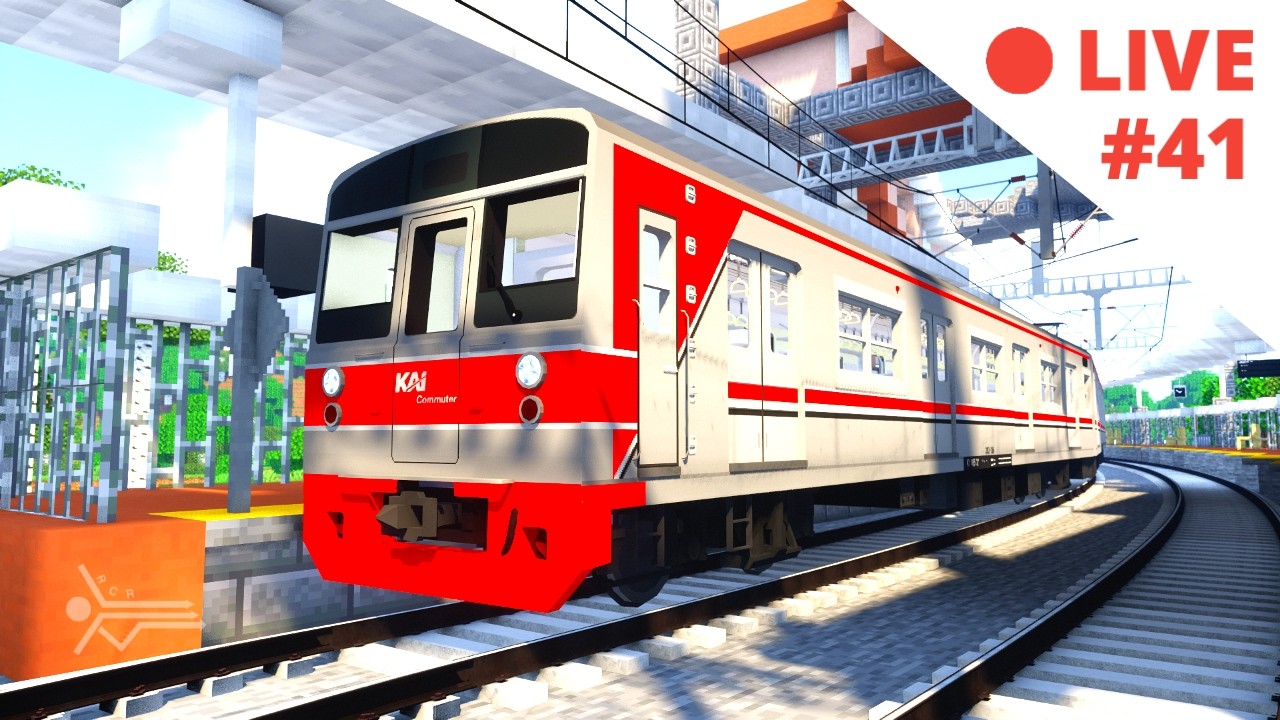 Ngabuburit sambil membuat Stasiun KRL Baru di Minecraft  - Minecraft Kereta #41