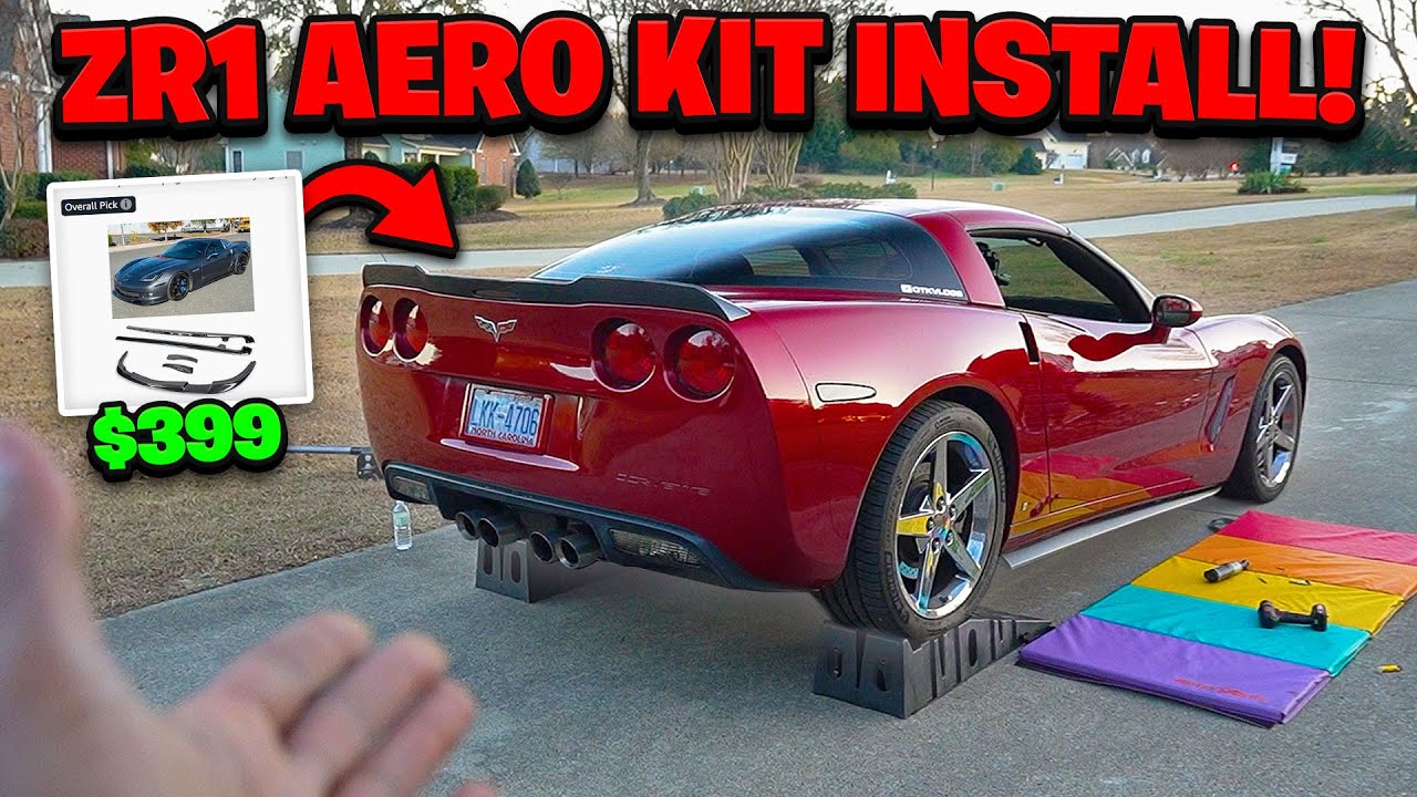 Устанавливаю аэродинамический обвес ZR1 на свой Corvette C6!!