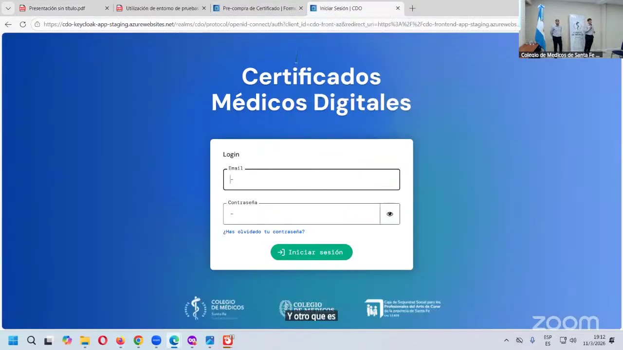 Capacitación Certificados Médicos Digitales