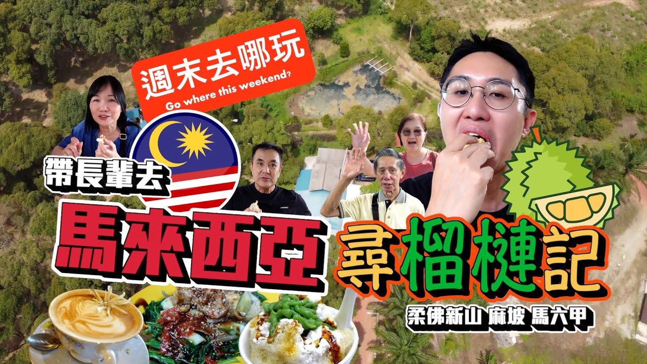 馬來西亞尋找榴槤｜離新加坡兩小時的榴槤園｜帶長輩玩柔佛新山 麻坡 馬六甲一日遊有夠累！