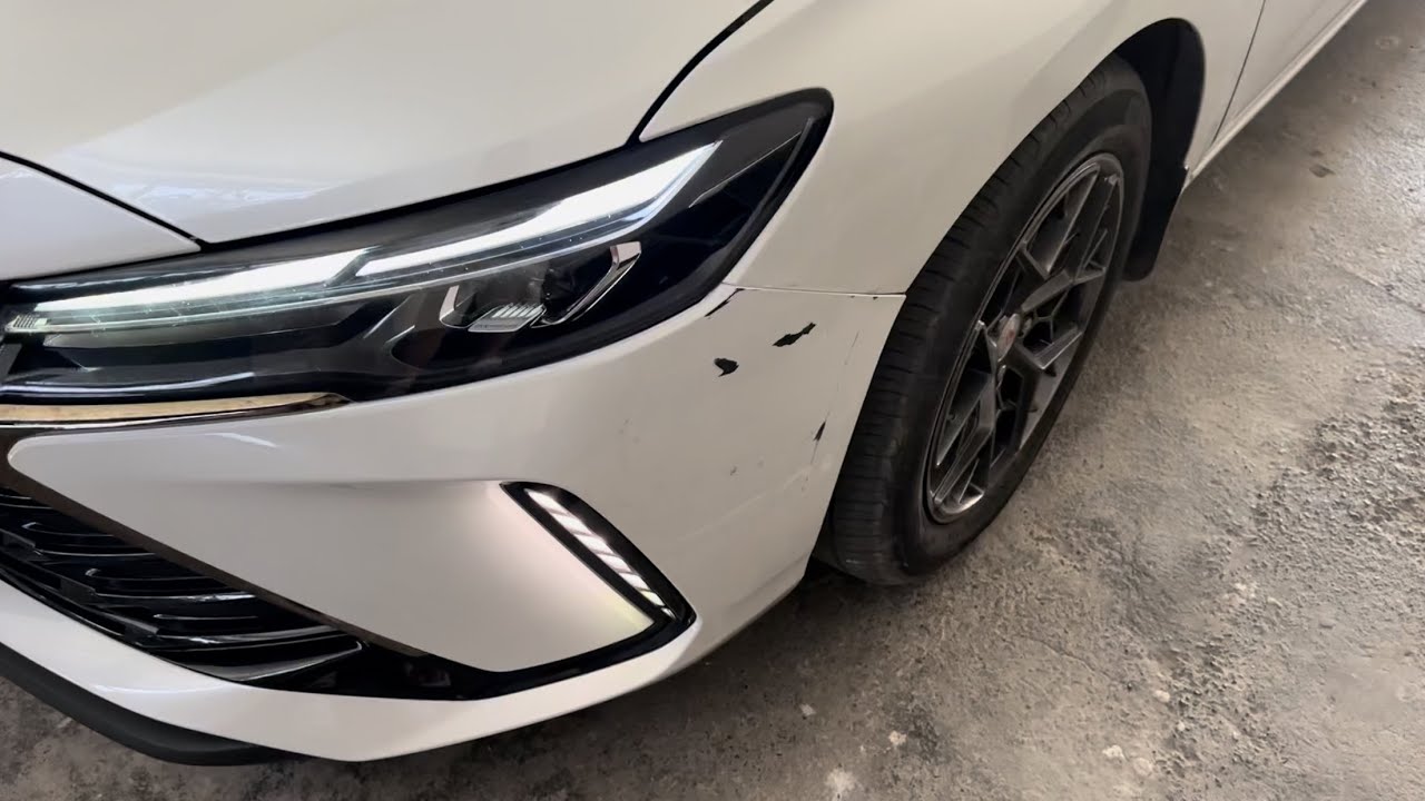 Chevrolet Monza первое ДТП ремонт детейлинг
