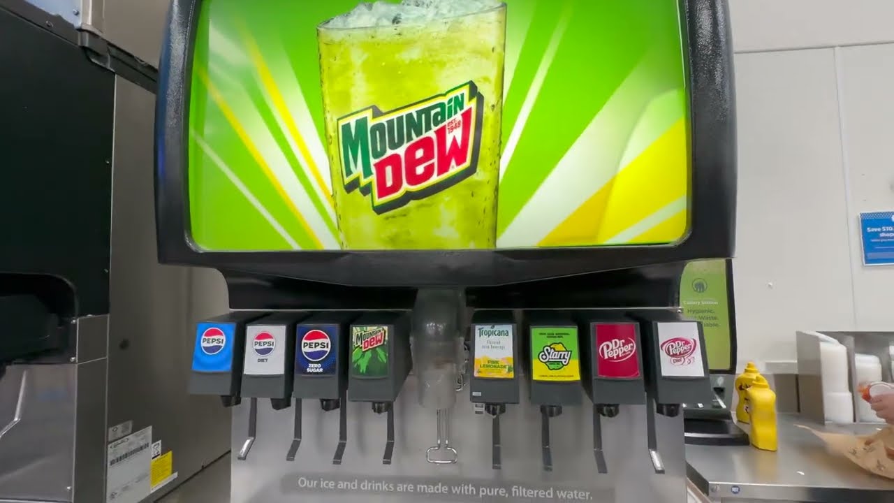 Soda Drinks Refills at Sams Club The Hat Chipotle Soda Fountain Machine Collection ASMR POV