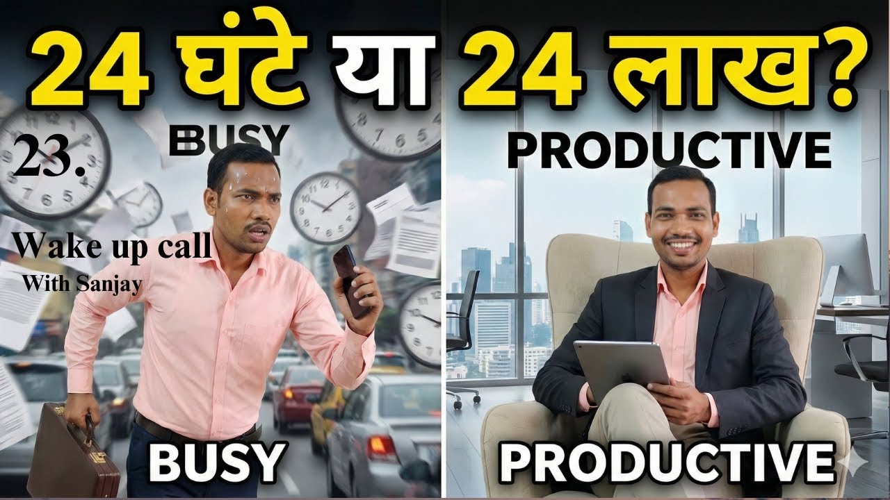 Mastering Time Management | Busy vs Productive | 80/20 Rule | Wake Up Call with Sanjay | Ep 23 