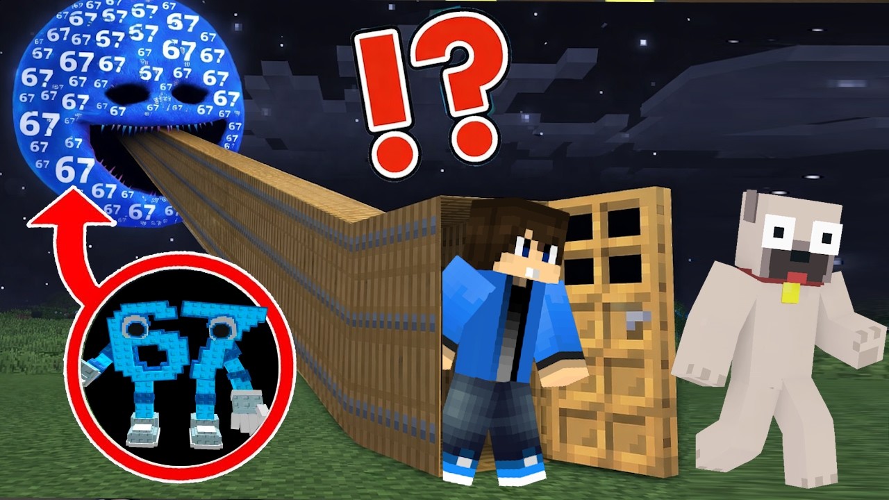 LEGHOSSZABB AJTÓ A 67 HOLDRA A MINECRAFTBAN!
