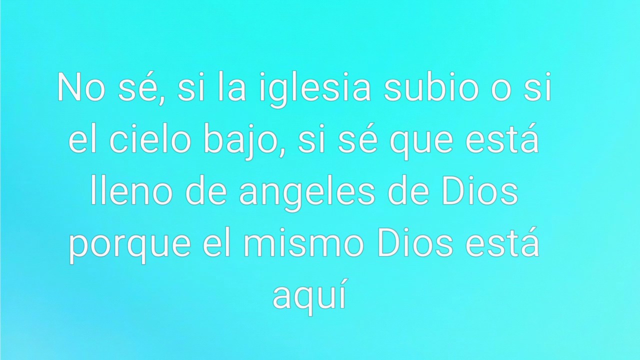 Hay angeles volando en este lugar- letra