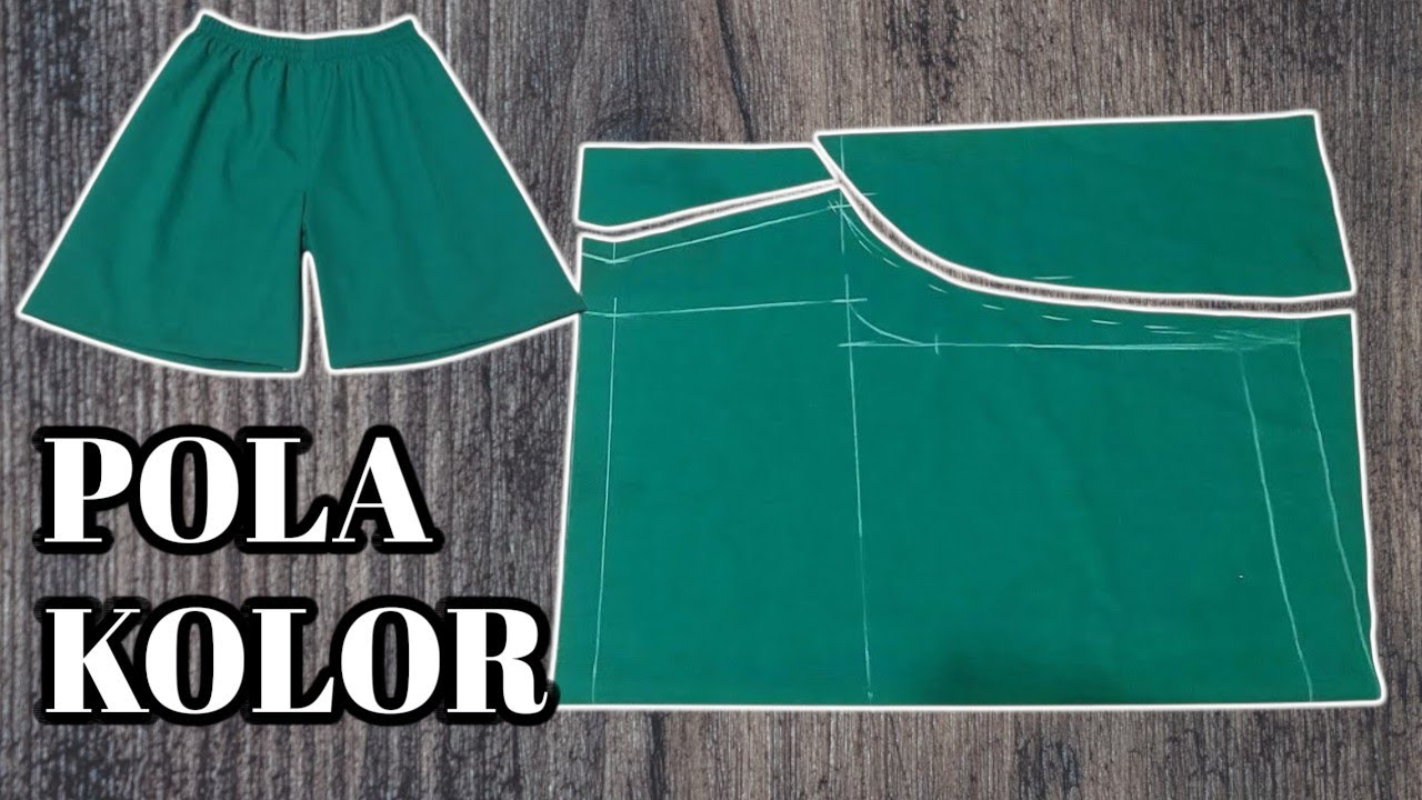 CELANA KOLOR SANTAI || HOW TO MAKE A SHORTS PANTS