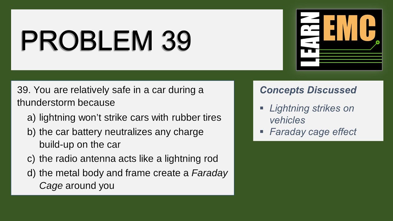 When Lightning Strikes a Vehicle: A sample problem for the iNARTE EMC Certification Exam