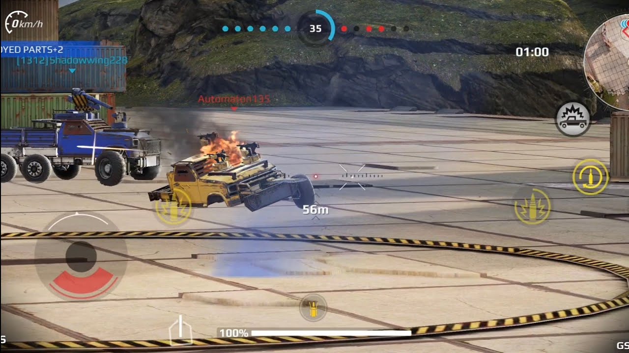 Wrecking Enemies with My Monster Tank | Crossout Mobile PvP p5