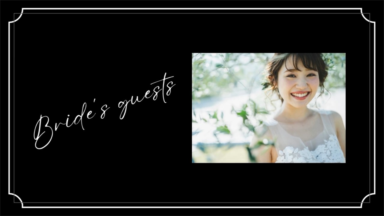 【Canva版】結婚式エンドロール・テンプレート【メルシー】