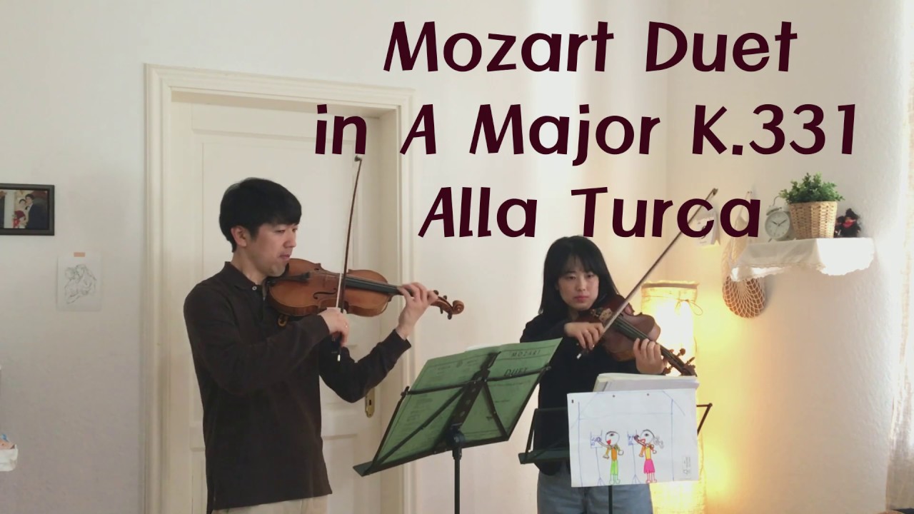 Mozart Alla Turca Turkish March Violin duet.