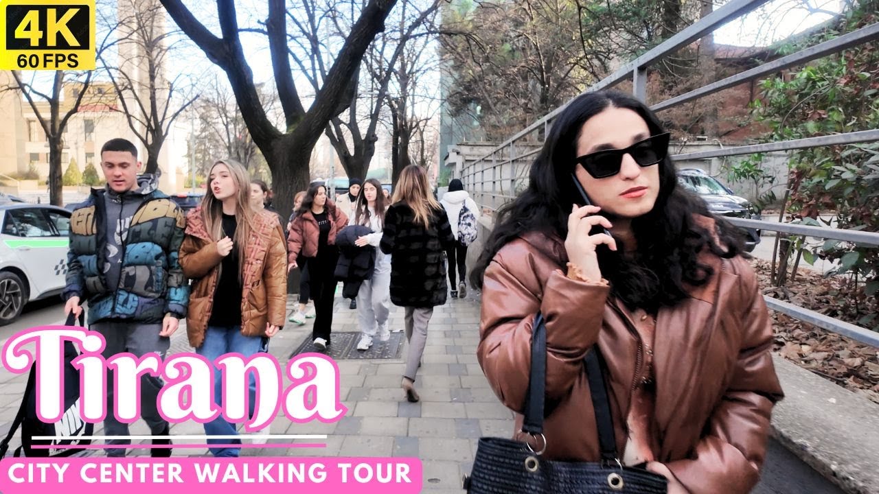 Eastern Tirana Shkozë  Sunday Walking Tour  🇦🇱 Street Walking Tour in 4K HDR  | 4K Albania 60fps