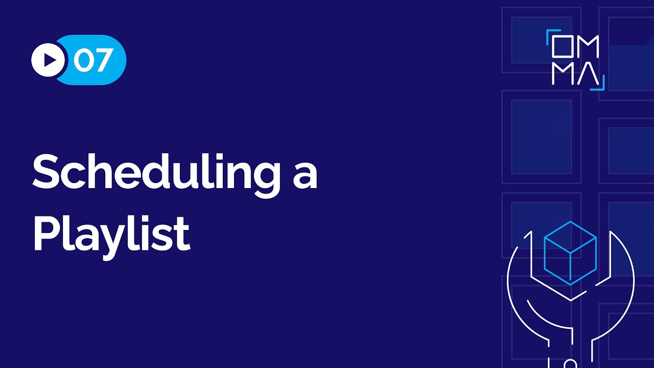 How to Schedule a Playlist on our Digital Signage Dashboard | OmmaSign