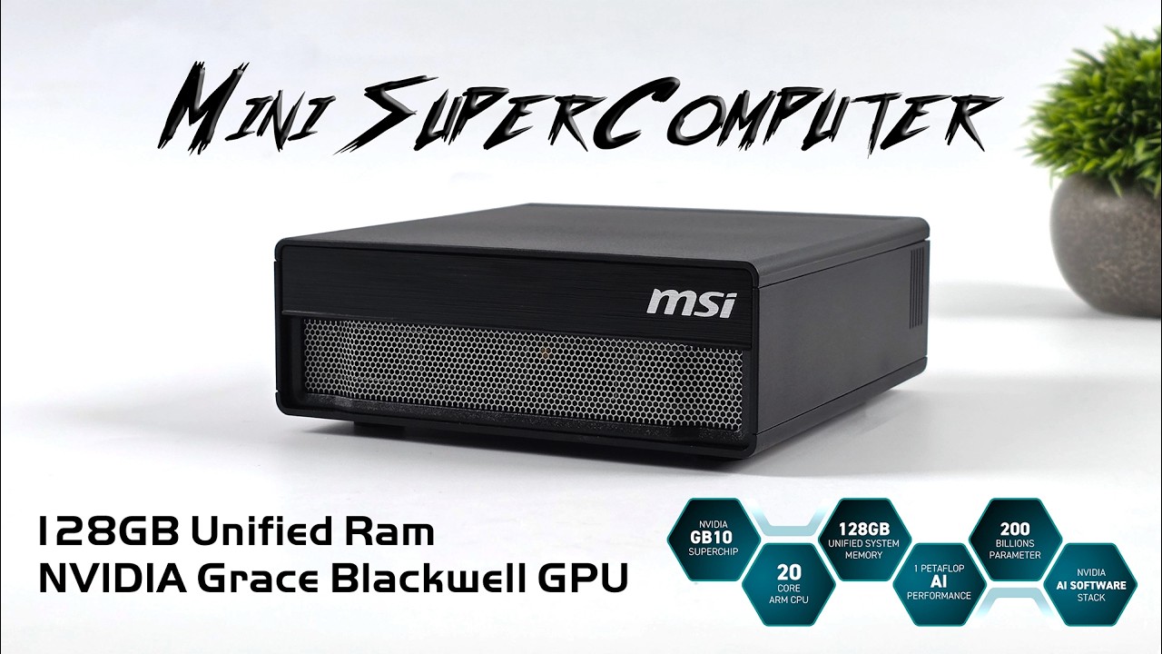 Ultramalutki superkomputer mieści się w plecaku! MSI Expert Edge (NVIDIA DGX Spark)