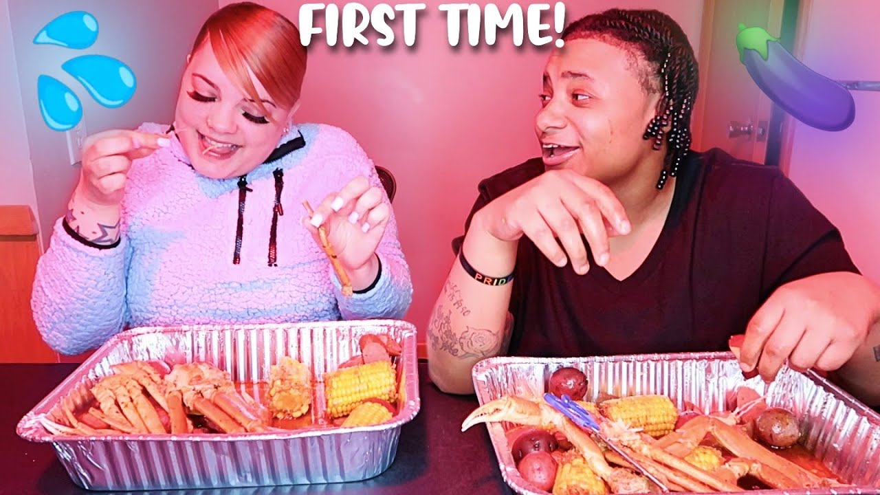 SEAFOOD BOIL MUKBANG.. STORY TIME.. OUR FIRST TIME **JUICY**