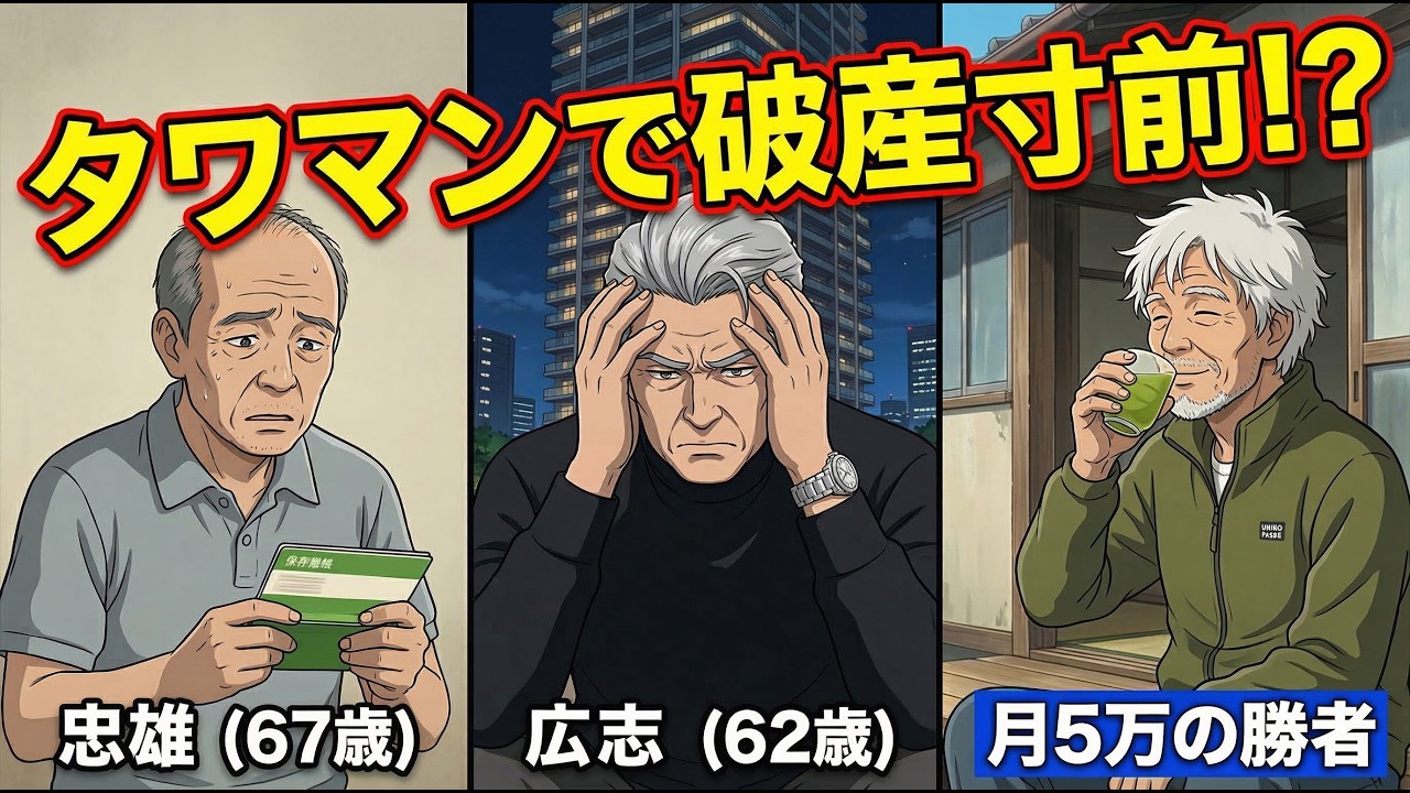 【漫画】※老後の罠※ 年金額でこれだけ違う兄弟の末路…平均14万円の現実と「タワマン・持ち家」に潜む残酷な落とし穴.