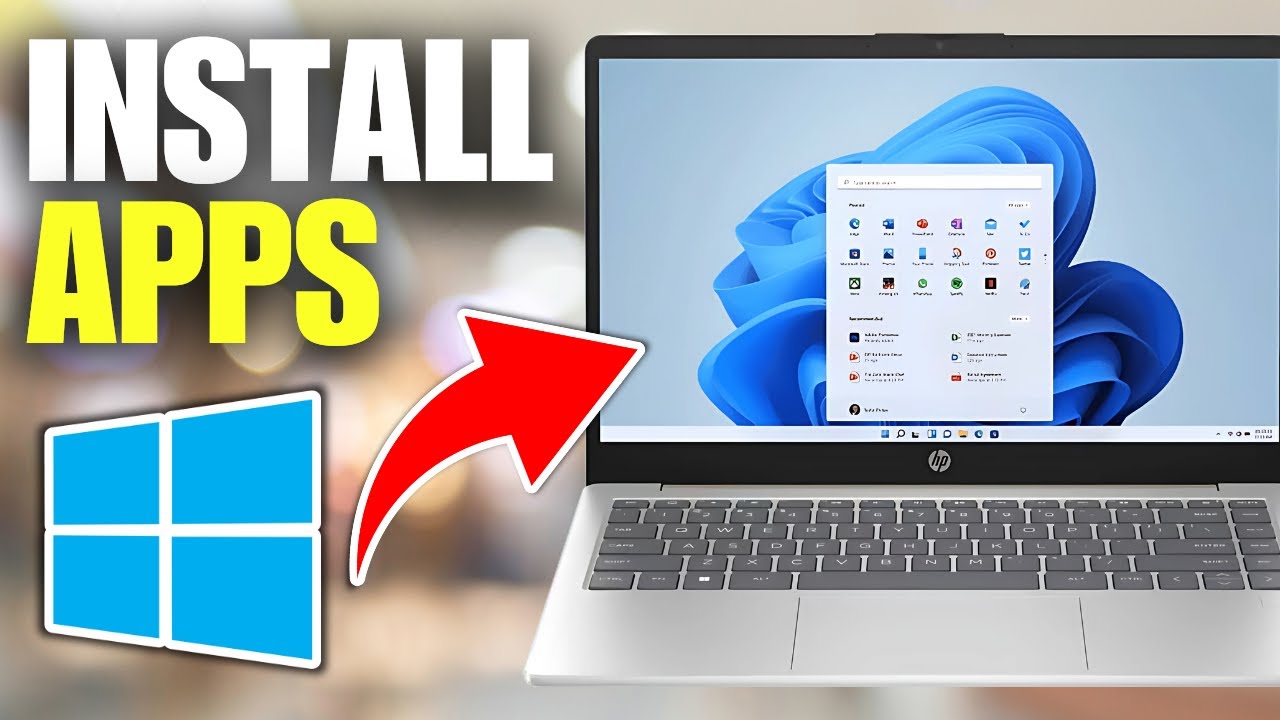 Как загрузить приложения на ноутбук HP (Windows 11)