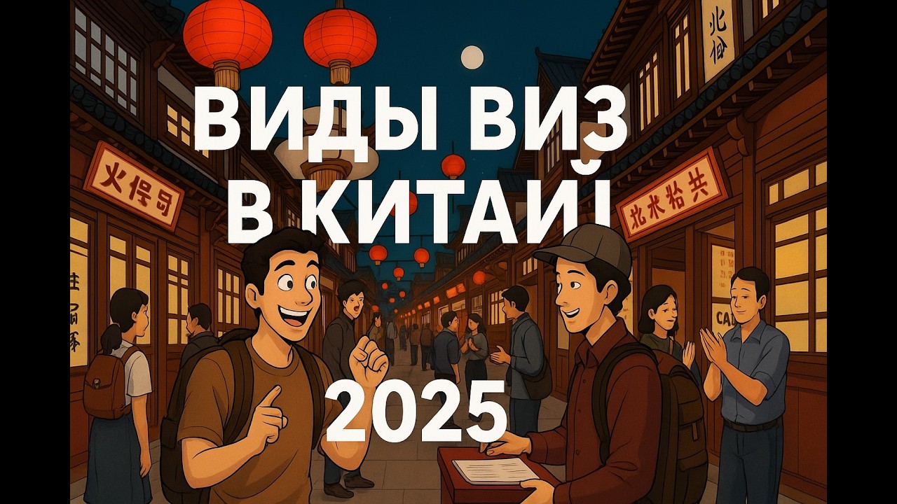 Виза в китай 2025/ какую визу оформить для посещения Китая