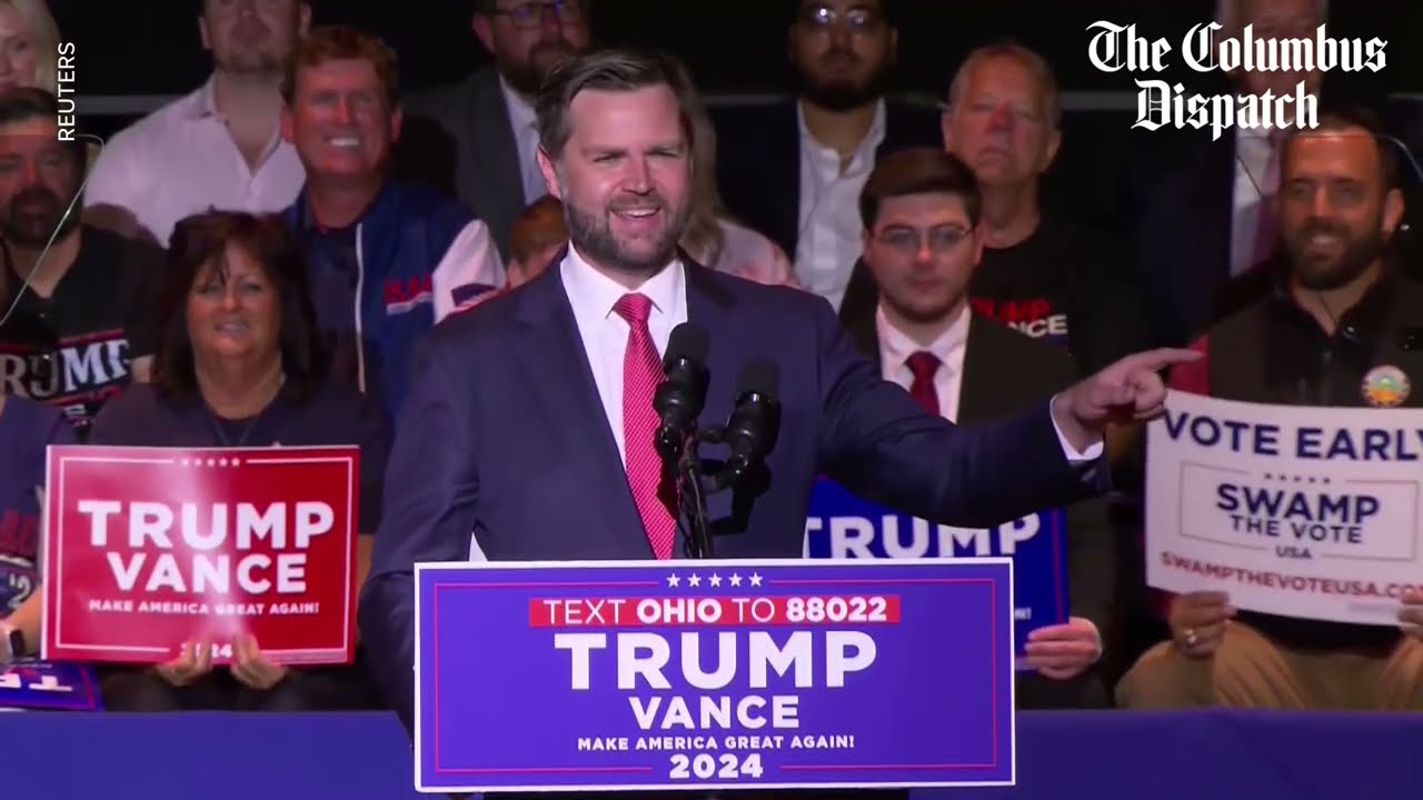 JD Vance talks Kamala Harris and growing up in Middletown, Ohio in full speech at hometown rally
