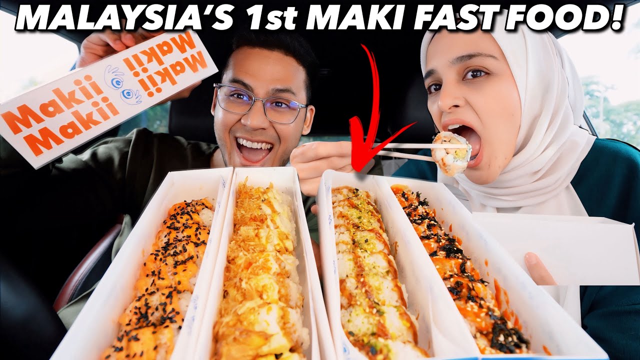 First Time TRY Maki2 Roll fast food PERTAMA di MALAYSIA!
