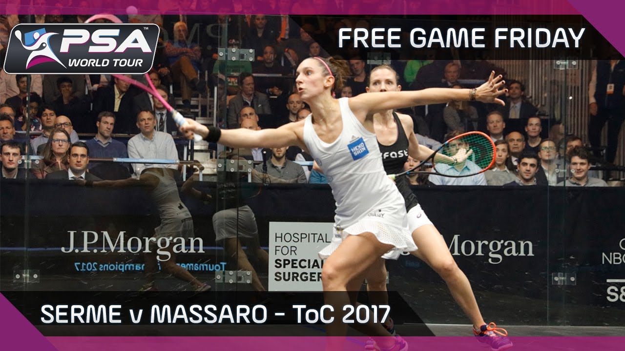 Сквош: Бесплатная игра в пятницу — Серме против Массаро — ToC 2017