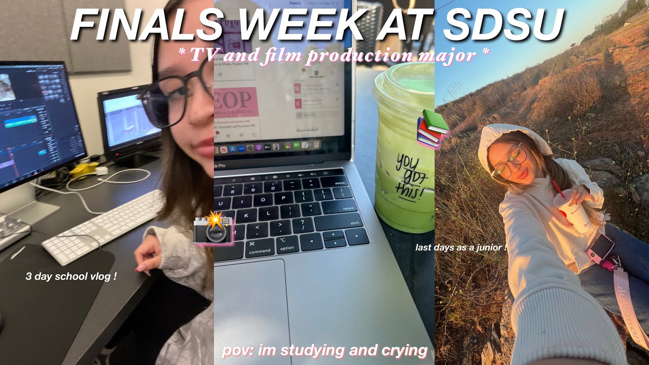FINALS WEEK AT SDSU! | study with me, school vlog, solo date + more