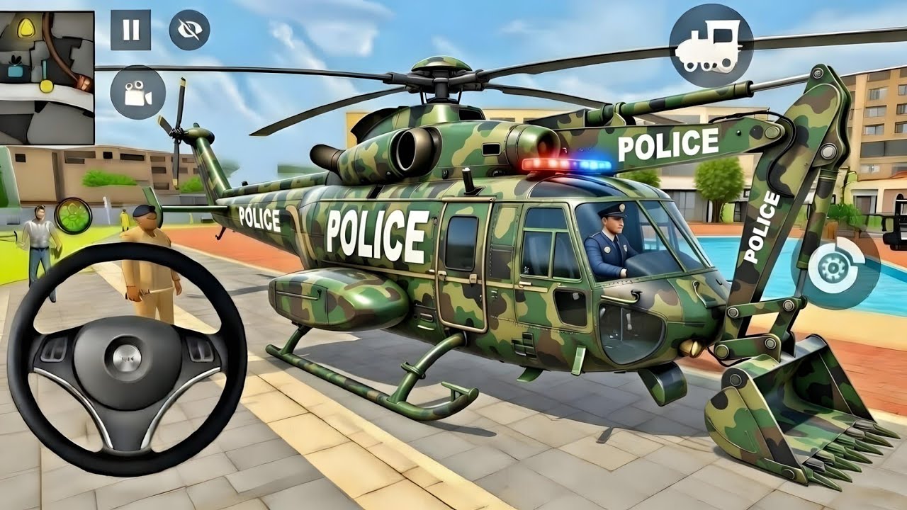 🕷️Police Wali Best Helicopter Jcb& Yellow Spiderman 3D Game🤩Indian Thift Auto🤑Purchase Lot's of Goku