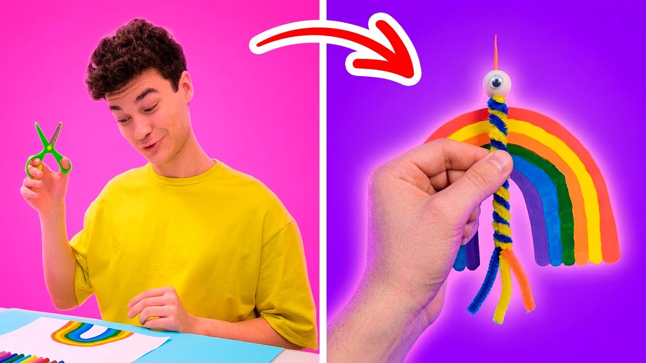 Ух ты! Поделка «Радужные птички» 🌈🕊️ и другие интересные идеи для творчества для детей!