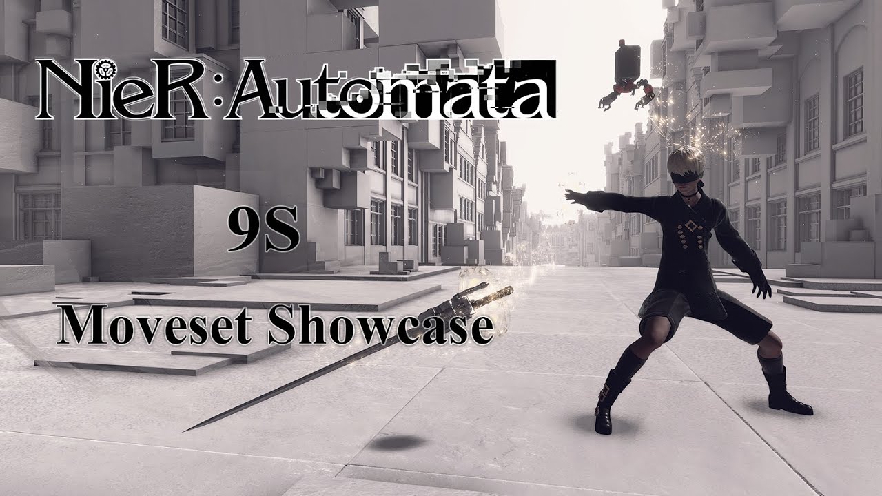 【Nier Automata】9S Moveset Showcase | All Weapons