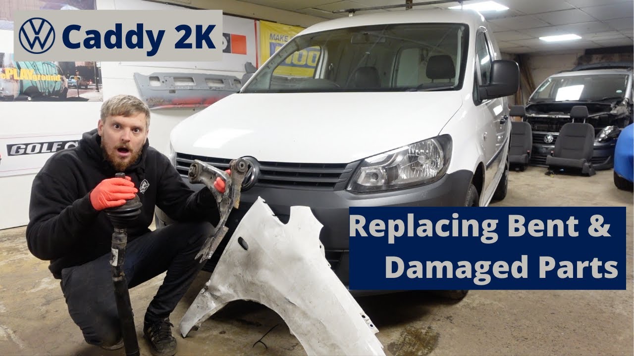 VW Caddy 2K Build Series - Replacing Driveshaft, Lower Arm, Trackrod & Wing - Episode 4