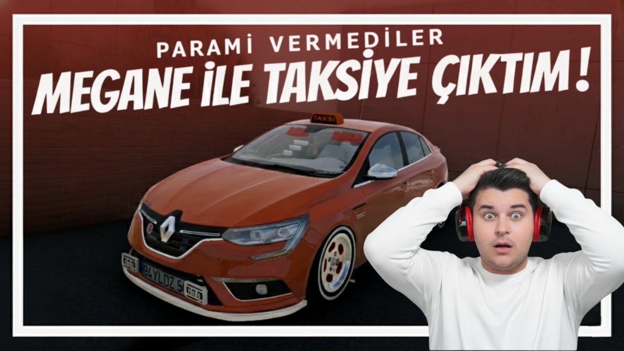 😱🚖 Megane ile Taksiye Çıktım… Paramı Vermediler ve Sonu KAZAYLA BİTTİ! 💥BeamNG.drive