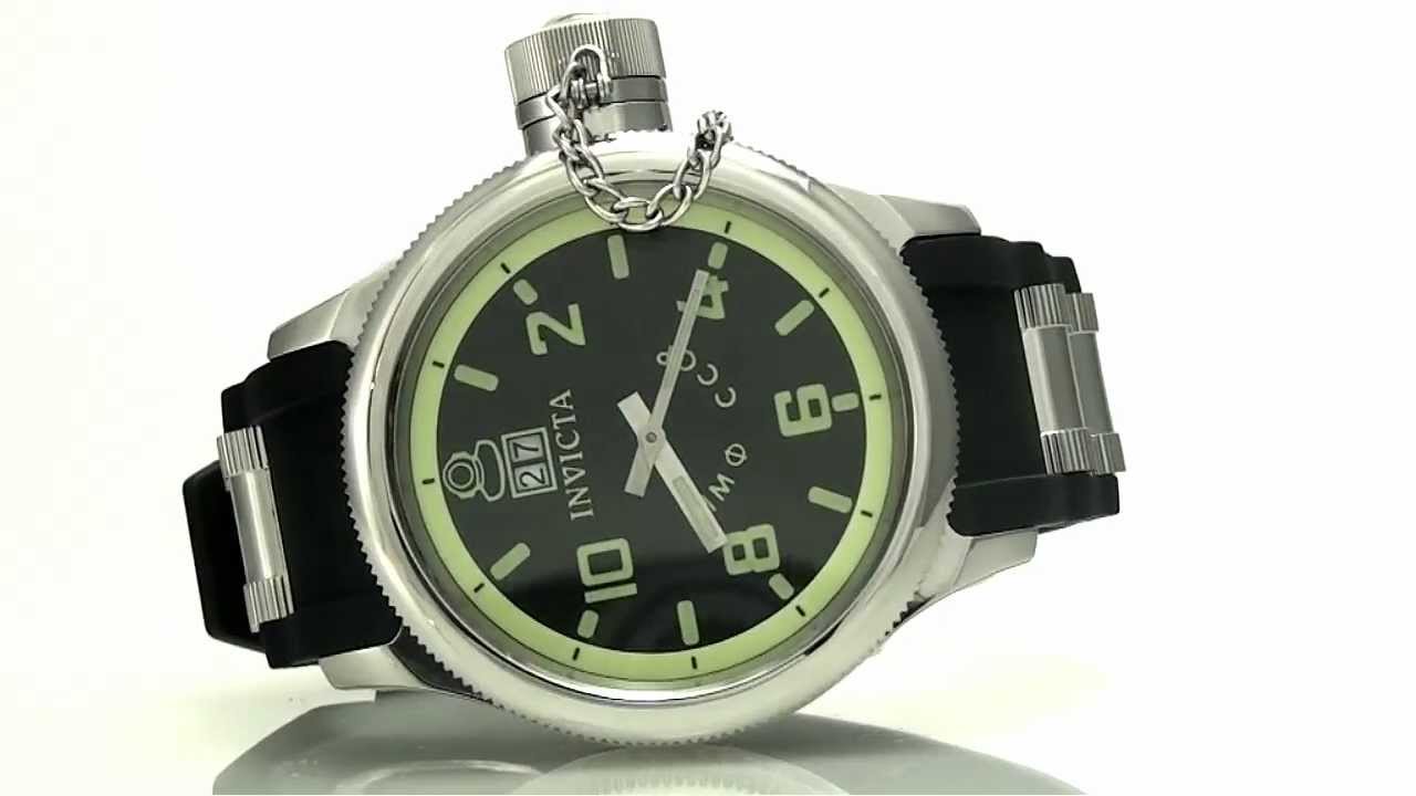 Invicta Sort Russisk Dykkerur 4342
