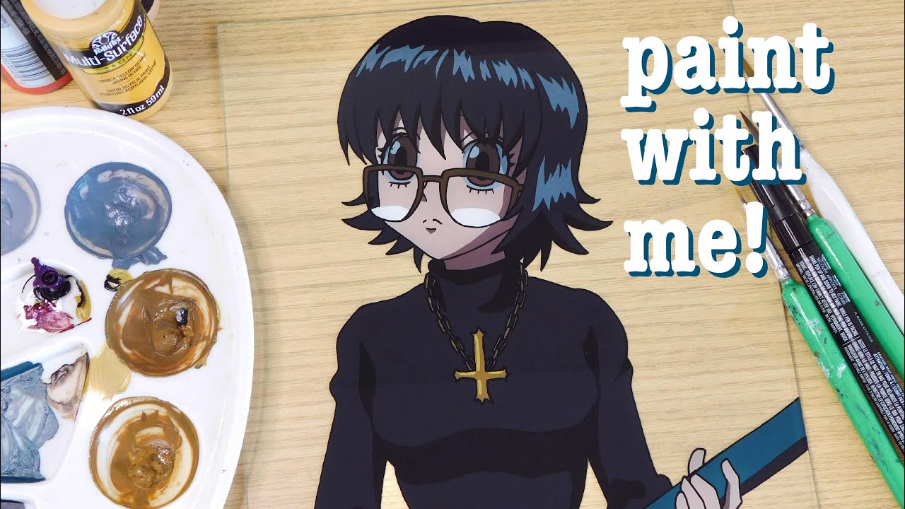 Рисуй вместе со мной! 🕷️ Шизуку Мурасаки из hunterxhunter ⟡ аниме-роспись по стеклу