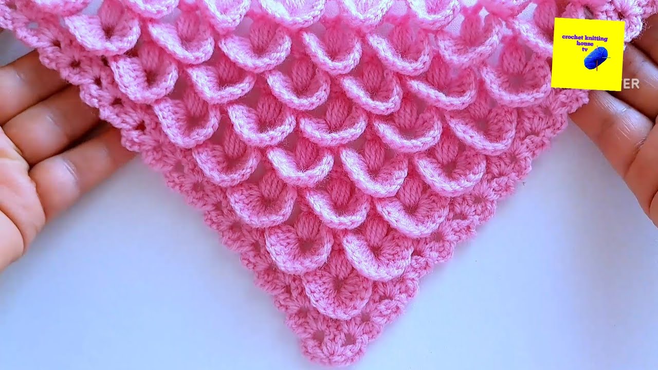 comment faire un châle au crochet facile pour débutants étape par étape/châle crochet facile