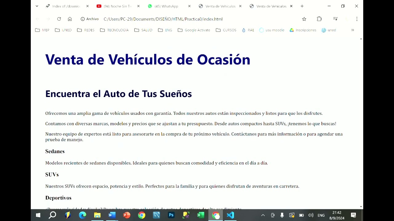 Tres maneras de apicar estilos CSS a una página web HTML