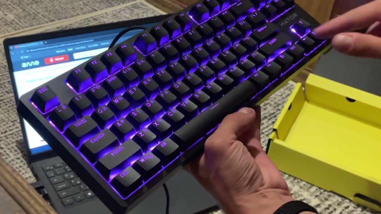 Клавіатура ігрова HATOR Rockfall 2 Mecha TKL Orange (HTK-520) Black