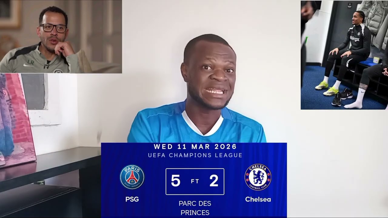 PSG 5-2 Chelsea (Match reaction 😳)#psg #ChelseaFC #championsleague 
