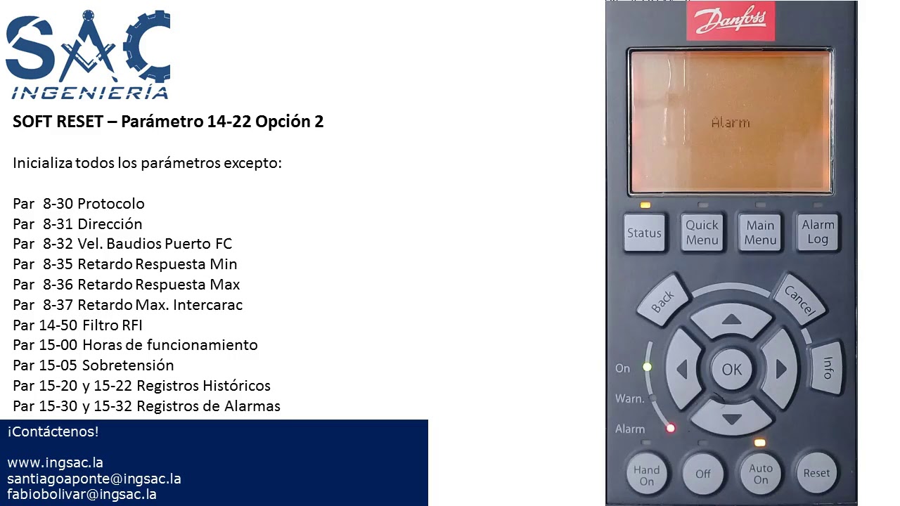 Como Inicializar un VFD Danfoss VLT FCXYZ