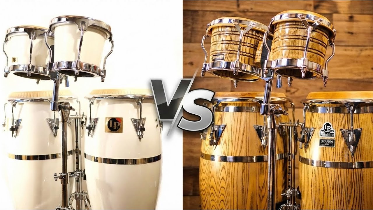 Конги и Бонго! Пластиковая мембрана x Стекловолокно vs Натуральная кожа x Дерево