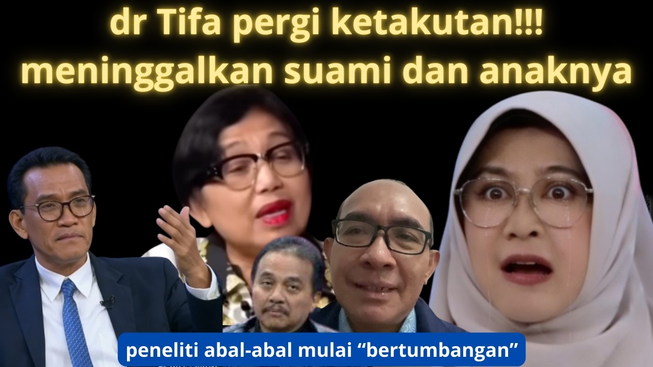Kejam dan pengecut!!!dr Tifa pergi meninggalkan suami dan anaknya.