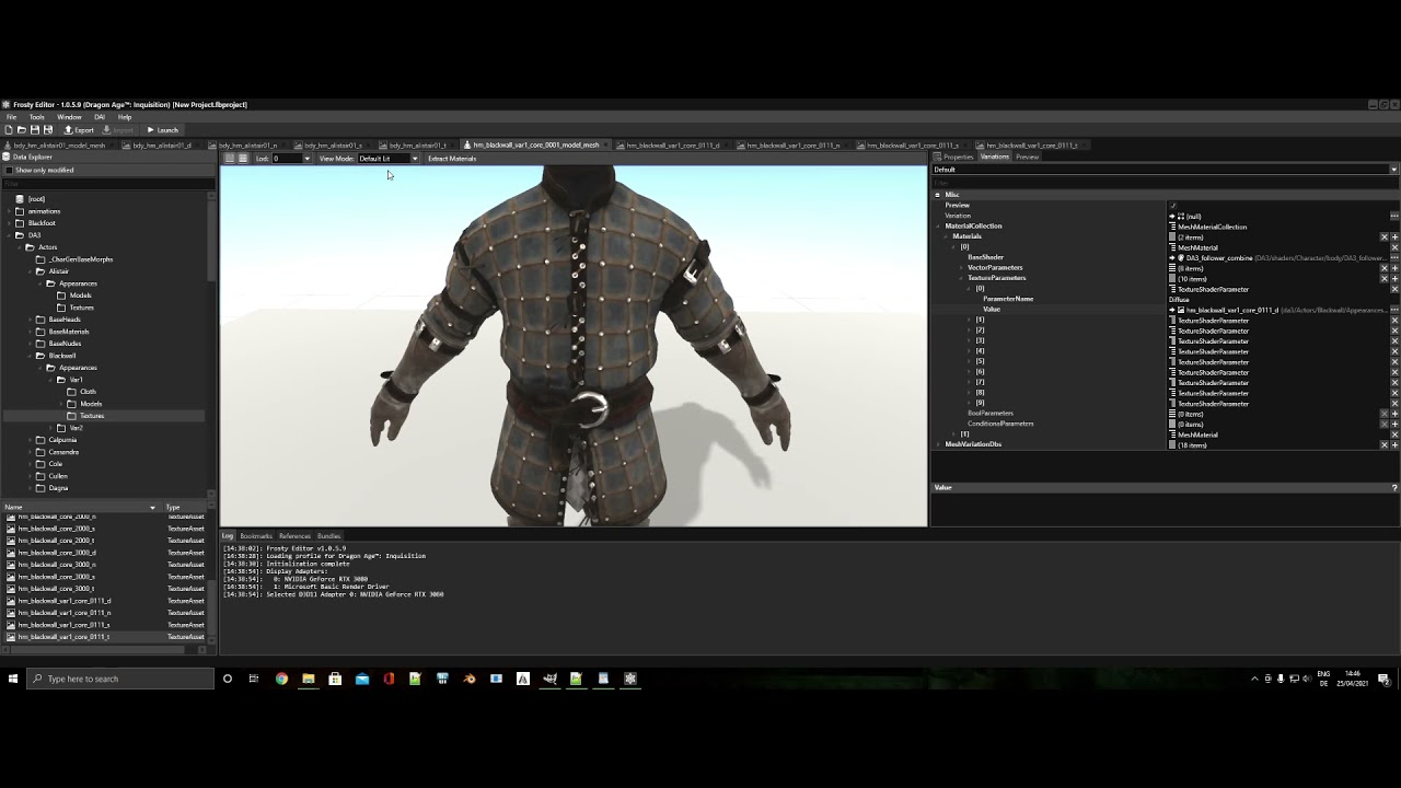 Getting Started With Frosty Editor + DAI Texture Editing