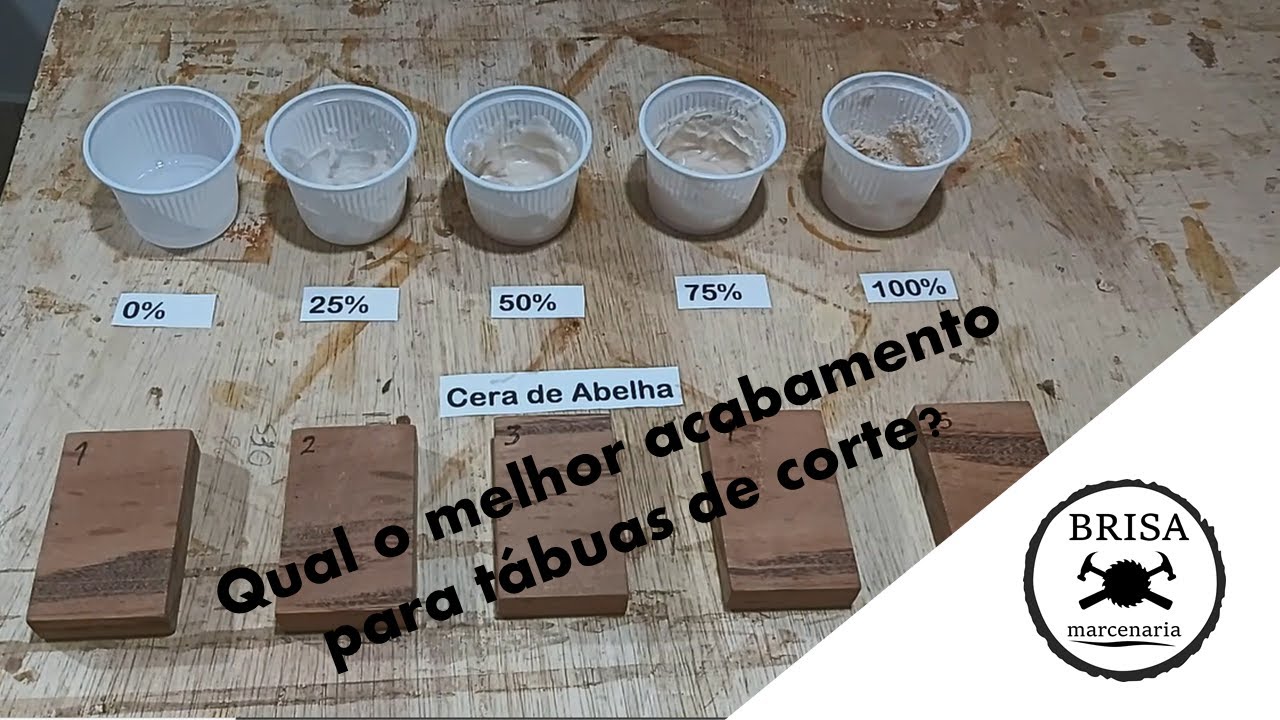 Saiba qual o melhor acabamento de cera de abelha + óleo para sua tábua de corte! - Brisa Marcenaria