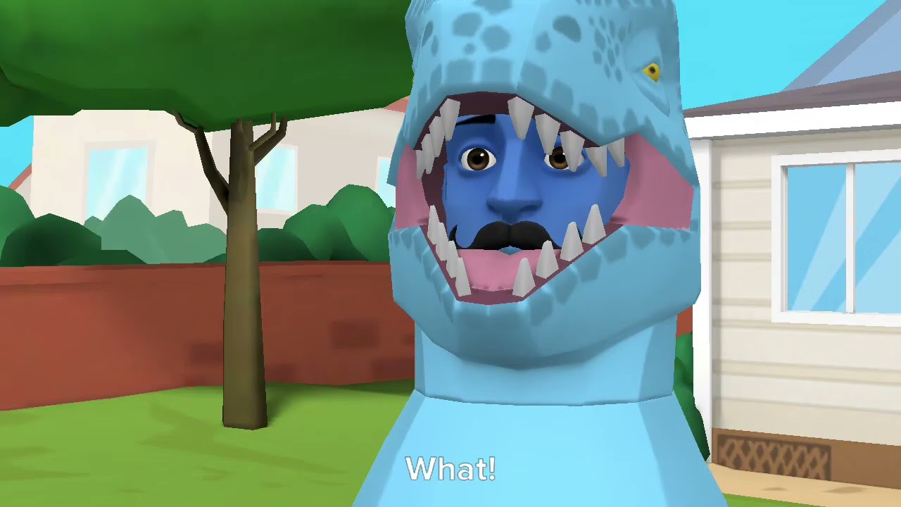 Ice Dinosaur steals his Dad’s car/crashes it/grounded