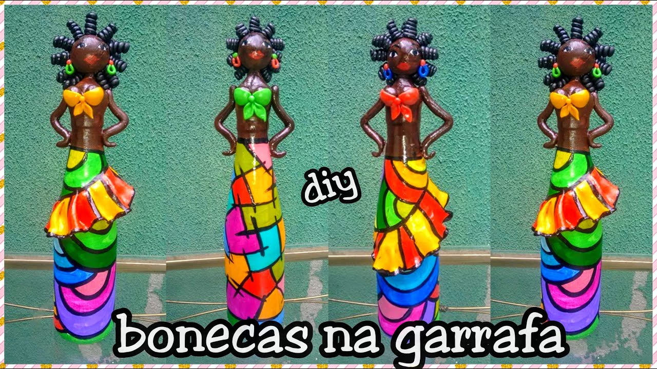 Boneca de Garrafa / diy / Reciclagem / Lixo ao luxo