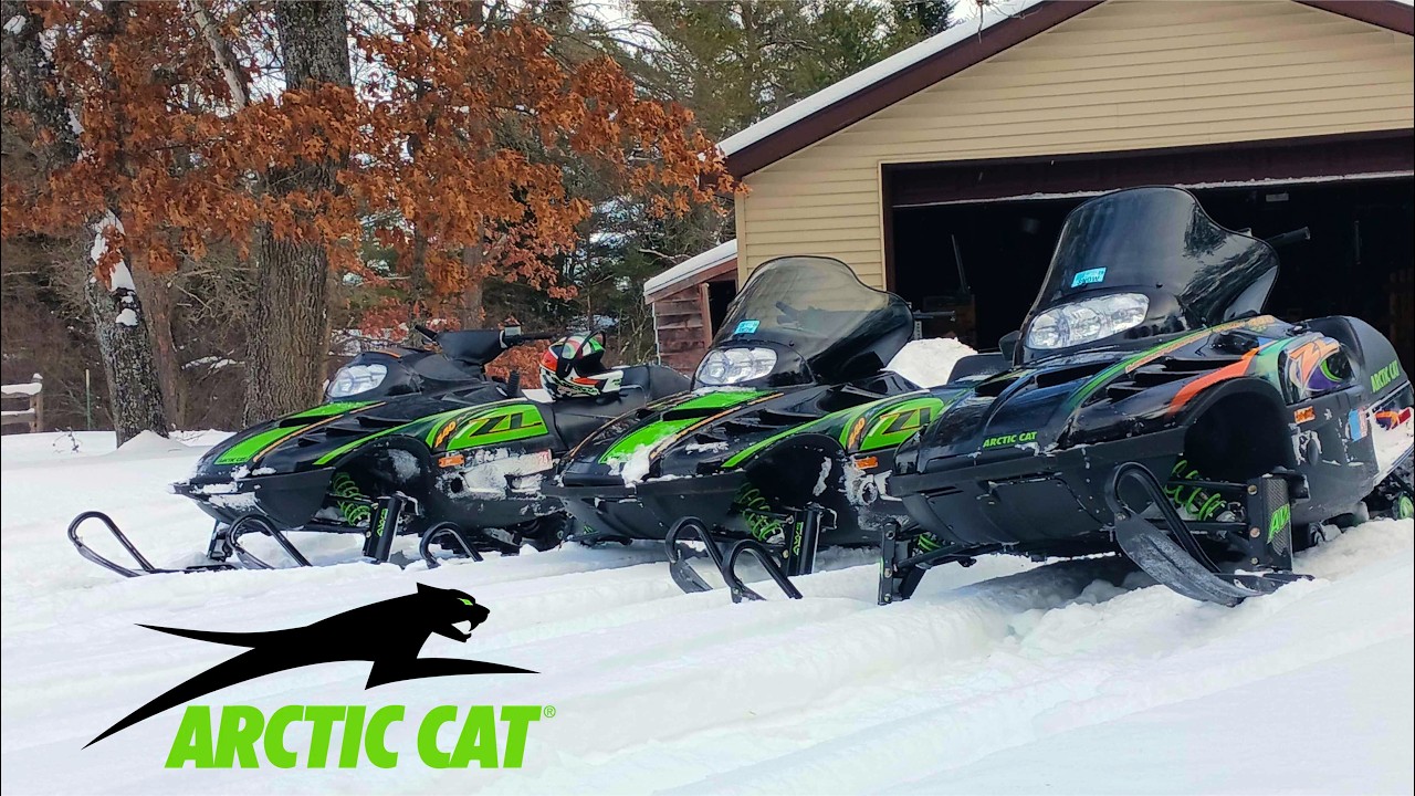 WIDE OPEN On Arctic Cat ZL440s Through Northern Michigan Trails