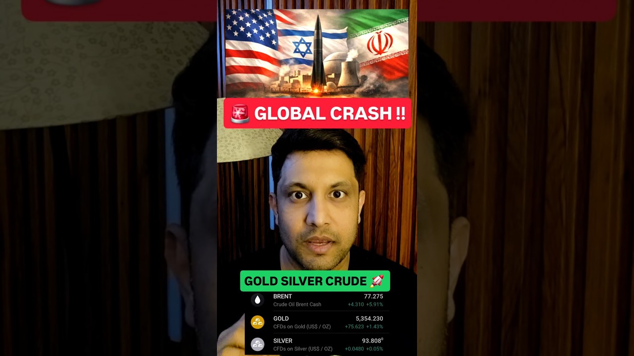 🚨 GLOBAL MARKET BITCOIN & CRYPTO CRASHING - WHAT TO DO ? BIG NEWS FOR GOLD SILVER AND CRUDE OIL !