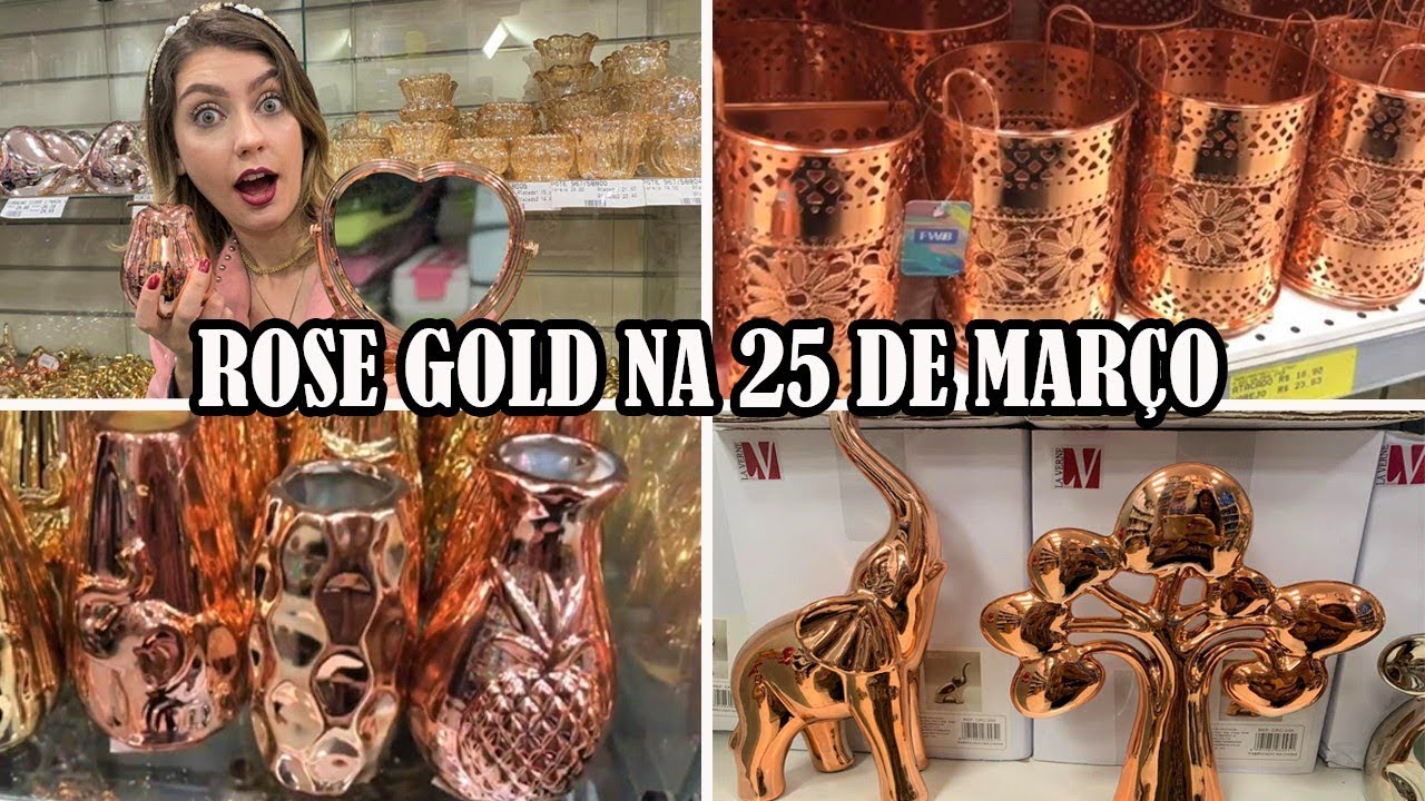25 DE MARÇO - TOUR ROSE GOLD - SUPER BARATO